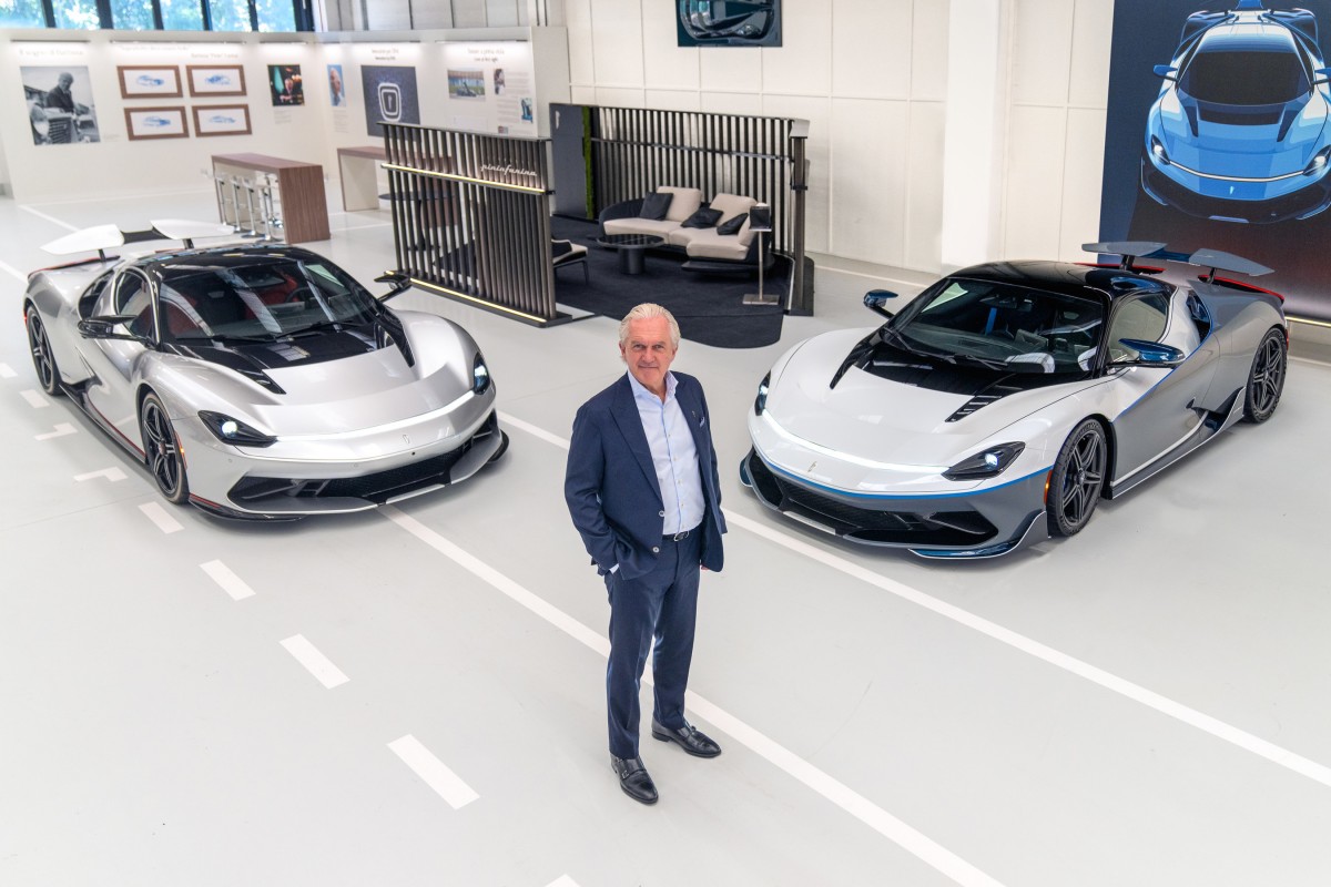 CEO of Pininfarina with the first two Battistas