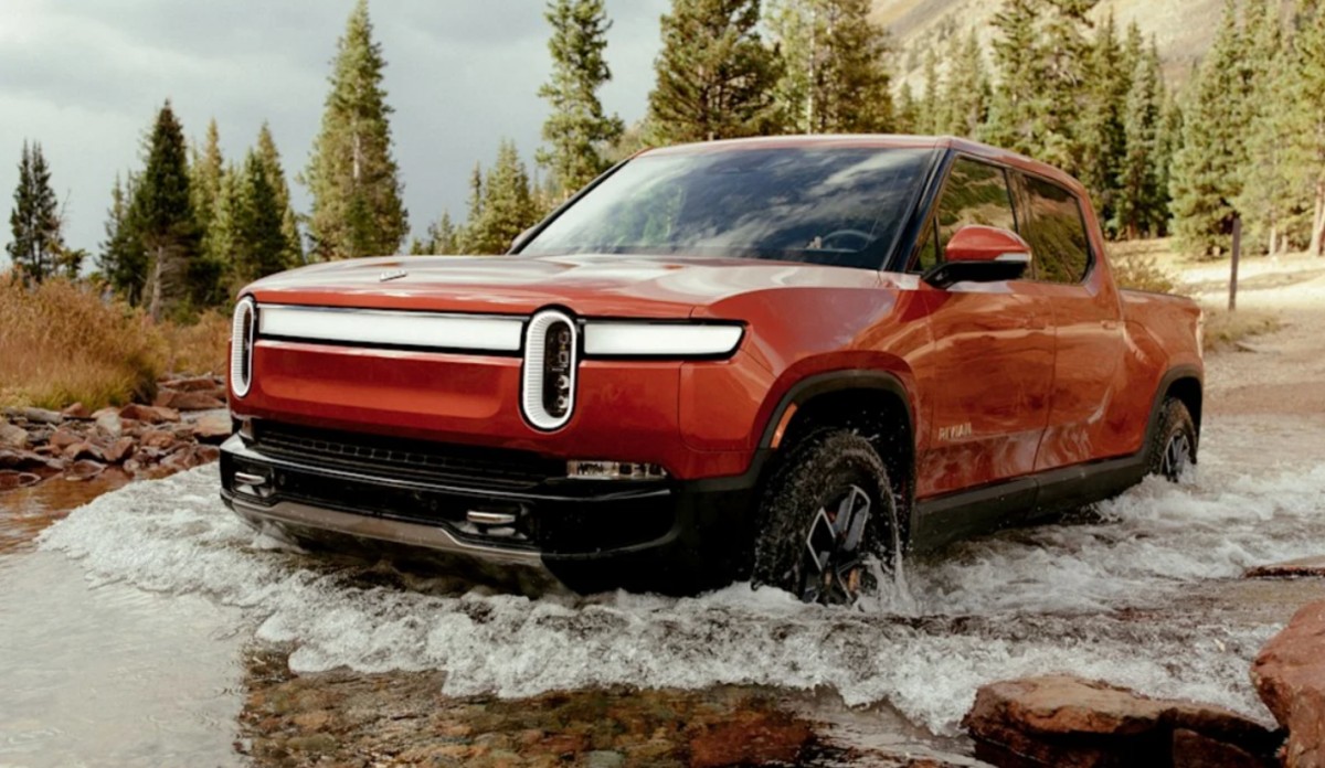 Shares of Rivian are sinking today