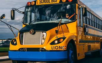 First US-made LionC electric school bus rolls off production line