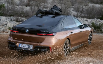 BMW-made The Calm movie stars the i7 M70 xDrive, Uma Thurman, and Pom Klementieff