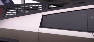 The Cybertruck tool rack