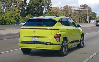 Hyundai's 2024 Kona spotted on the highway in California
