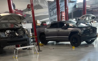 Tesla Cybertruck dresses up as F-150 Lightning