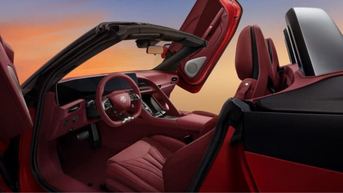 First look inside - MG unveils Cyberster's striking interior