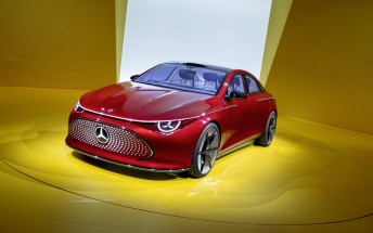 Mercedes Concept CLA-Class is a sleek electric sedan with 466 mile range 