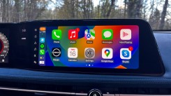 The infotainment screen in the Ariya is very useful, we just wish it was a little quicker to respond.