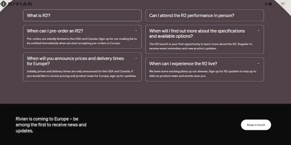 Rivian R2 is coming to Europe