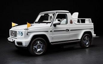 Pope Francis goes electric with a custom Mercedes-Benz G-Class