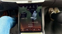 The lower screen has more capabilities in the Lucid Air.