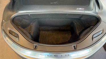 The frunk even has two levels.