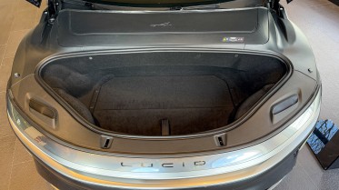 The frunk even has two levels.