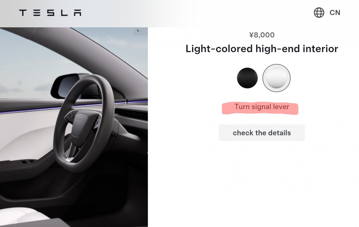 Tesla does a u-turn and reinstalls turn signal stalk on Model 3 in China