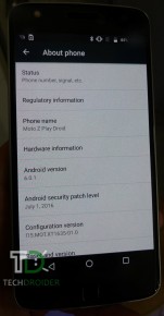 Moto Z Play Droid leaked images