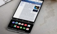 Early LG V30 concept render shows a slider with two displays