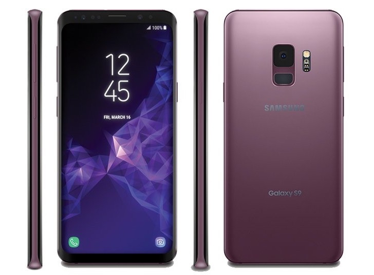 Samsung Galaxy S9 and S9+ in Lilac Purple get leaked press renders