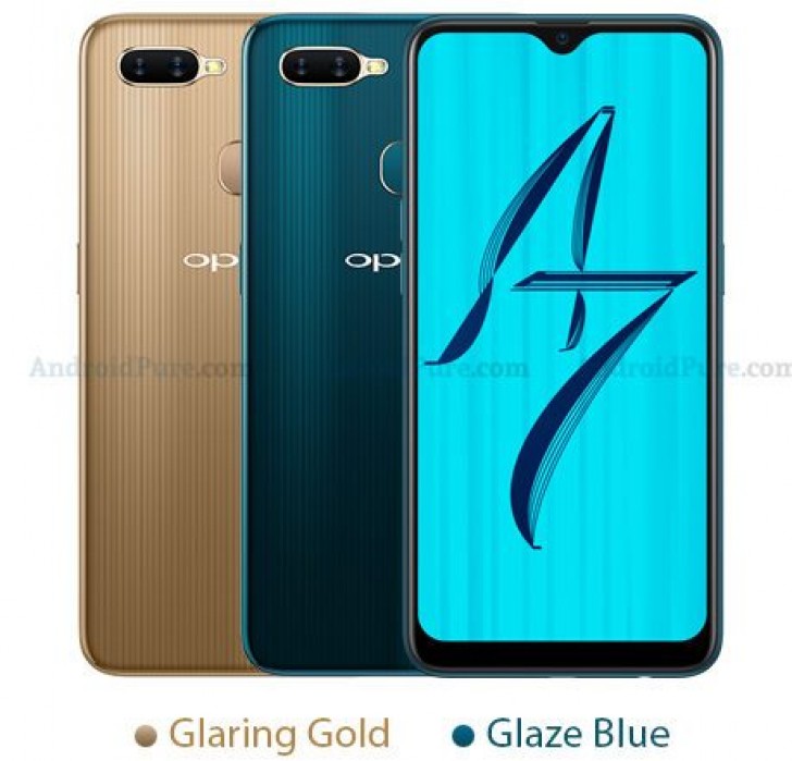Yet another set of Oppo A7 renders spotted online - GSMArena.com news
