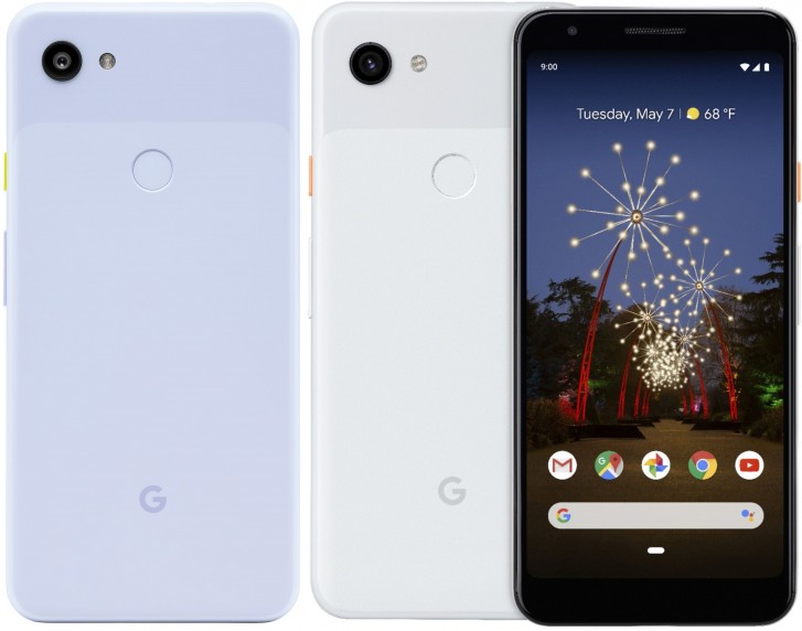 Google Pixel 3a leaks in purple hue with a yellow-colored power