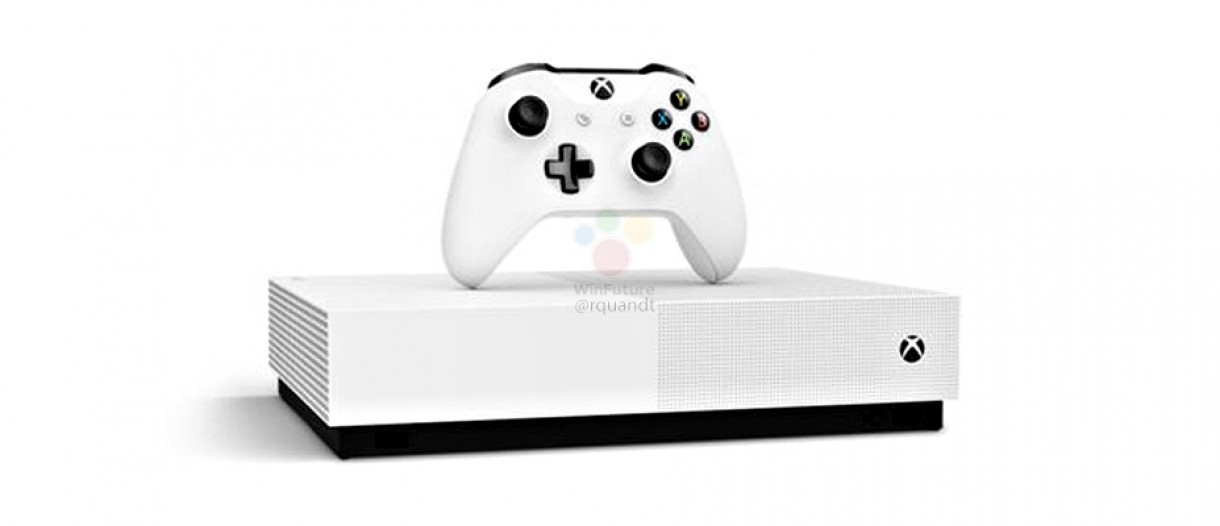 Microsoft Xbox One S All Digital leak shows a new disk-less