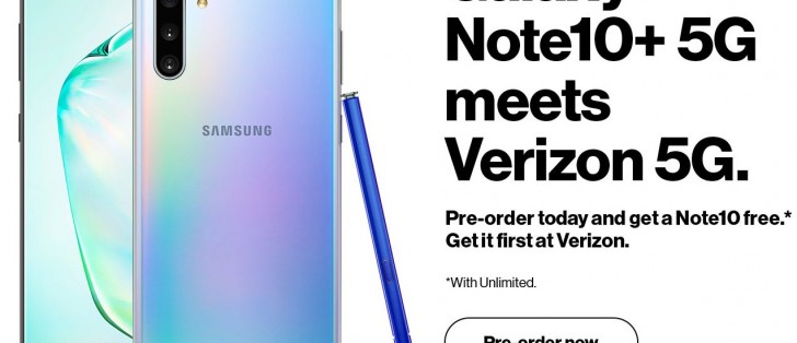 Samsung Galaxy Note10+ 5G leaks in Verizon press image - GSMArena