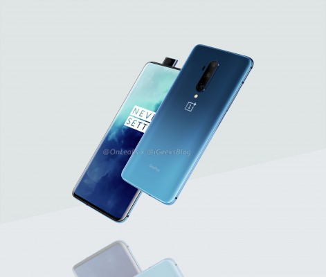 OnePlus 7T Pro press image leaks, shows Haze Blue color - GSMArena