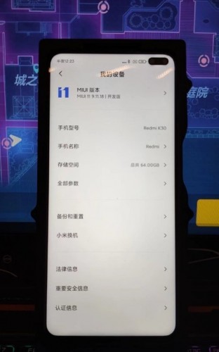 Redmi K30 live look