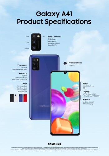 Samsung Galaxy A41 arrives in Europe, will cost €299 - GSMArena