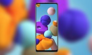 Leaked Samsung Galaxy A21s render shows a familiar design