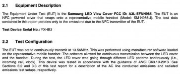 The FCC also tested the new LED View Cover