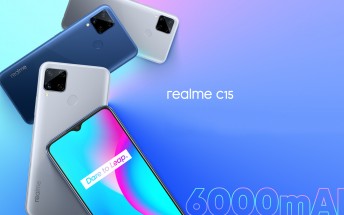 Realme C15 arriving in India, appears on Support page