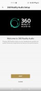 360 Reality Audio settings