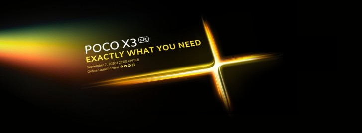 Poco X3 is officially arriving on September 7