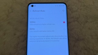 OnePlus 9 Pro display settings (source Dave2D)