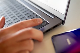 Fingerprint reader and webcam