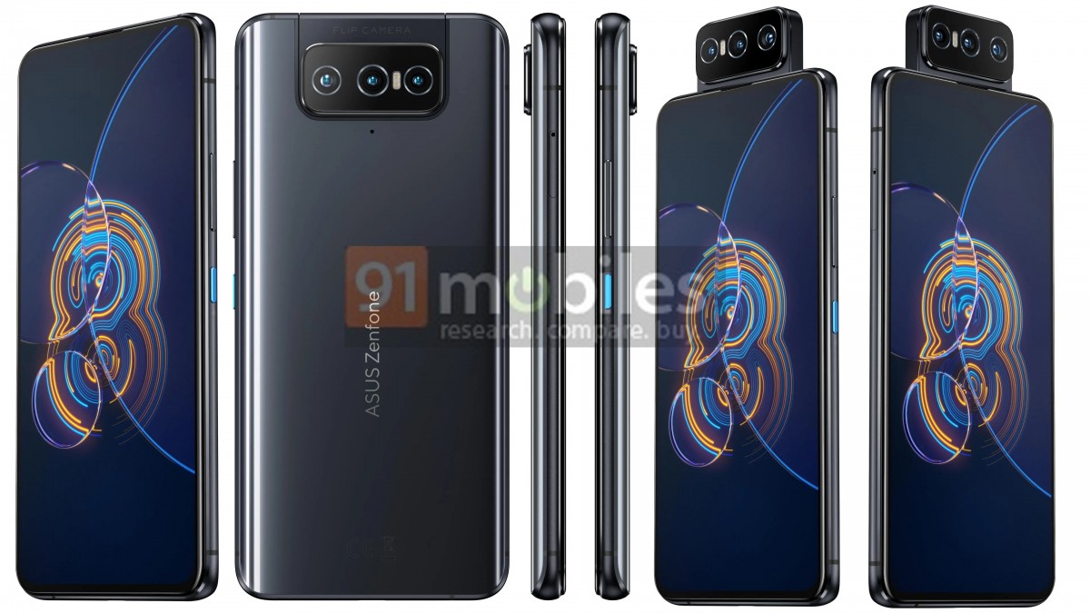Смартфон ASUS ZenFone 8 Flip 8/256GB Galactic Black (ZS672KS 