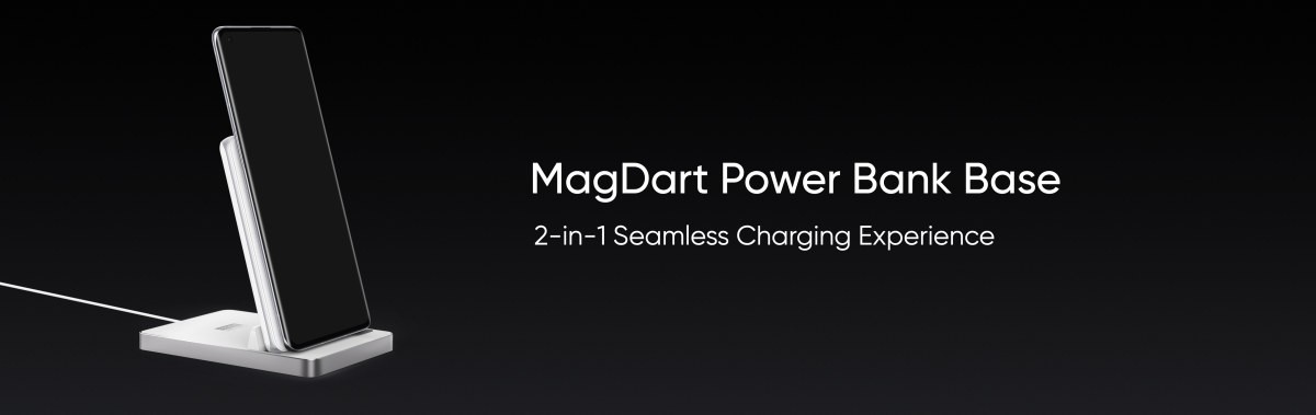 MagDart Power bank that also doubles as a wireless charging stand
