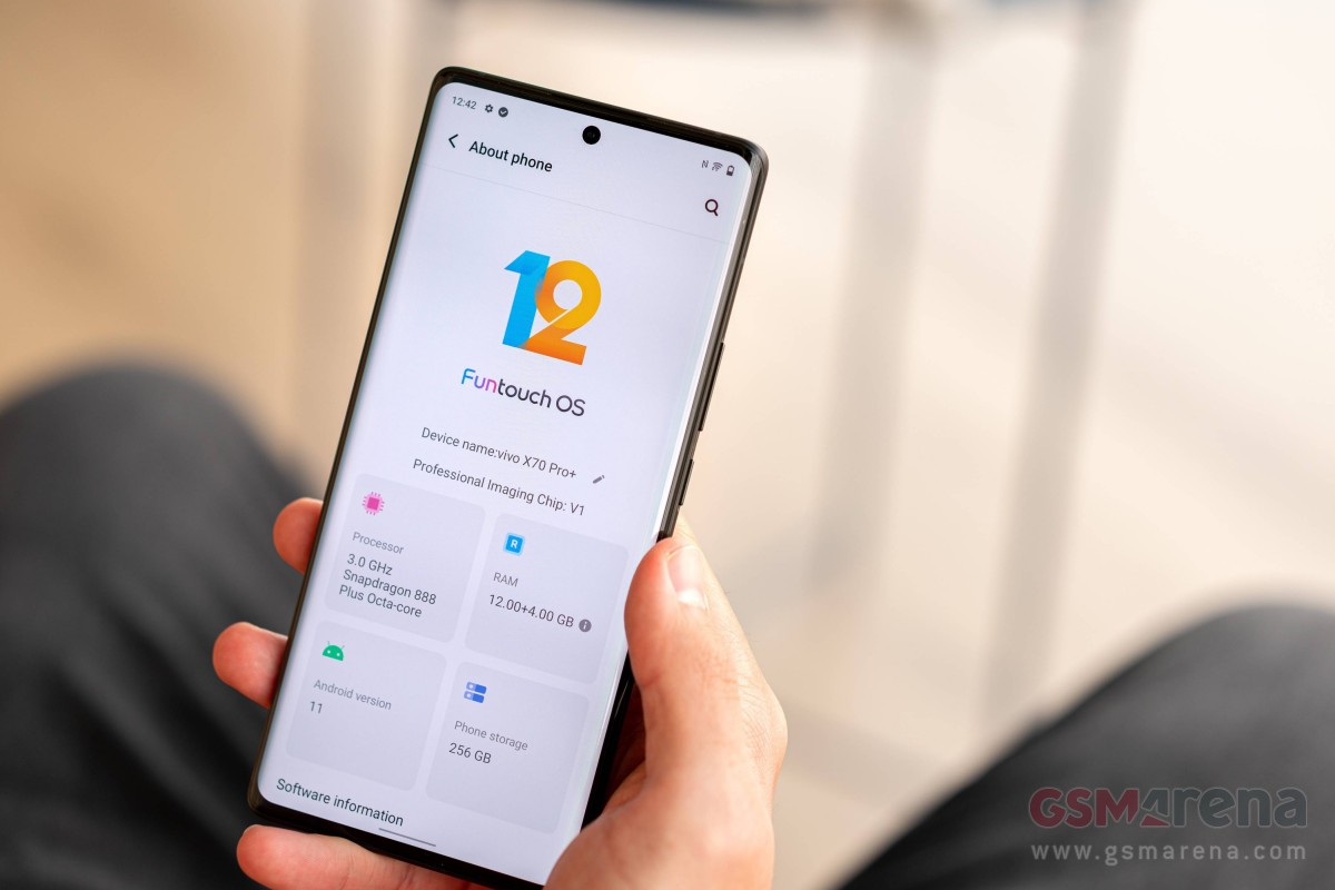 vivo X70 Pro+ running Android 11-based Funtouch OS 12