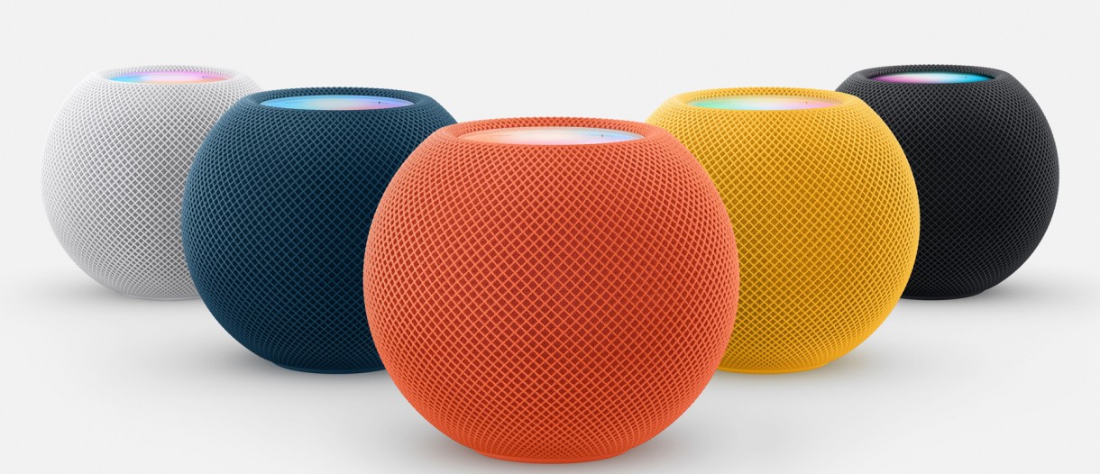 The HomePod mini will now be available in yellow, orange, and blue