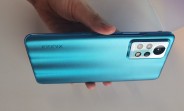 Possible new Infinix Note model photographed in the wild with a retouched UI