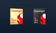 The Snapdragon 8cx Gen 3 is the first 5nm chipset for Windows-on-ARM laptops, 7c+ Gen 3 tags along