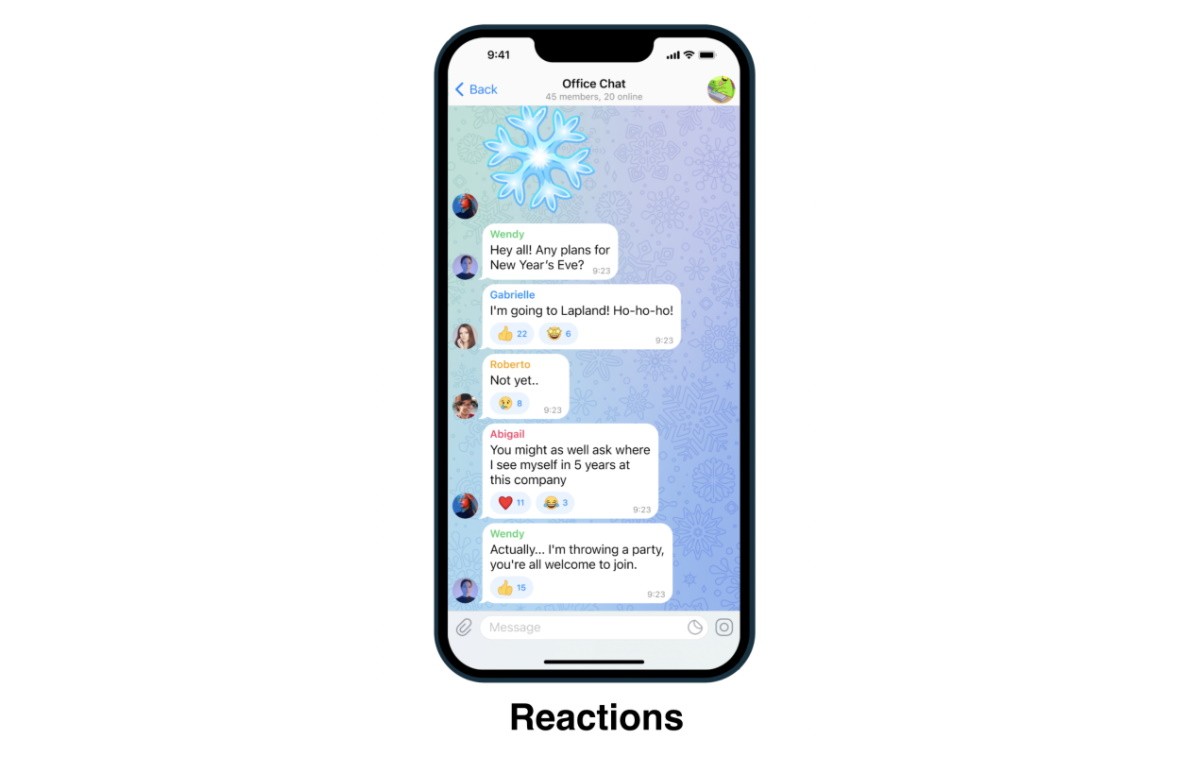 Telegram adds reactions, spoilers, and message translation - GSMArena.com  news