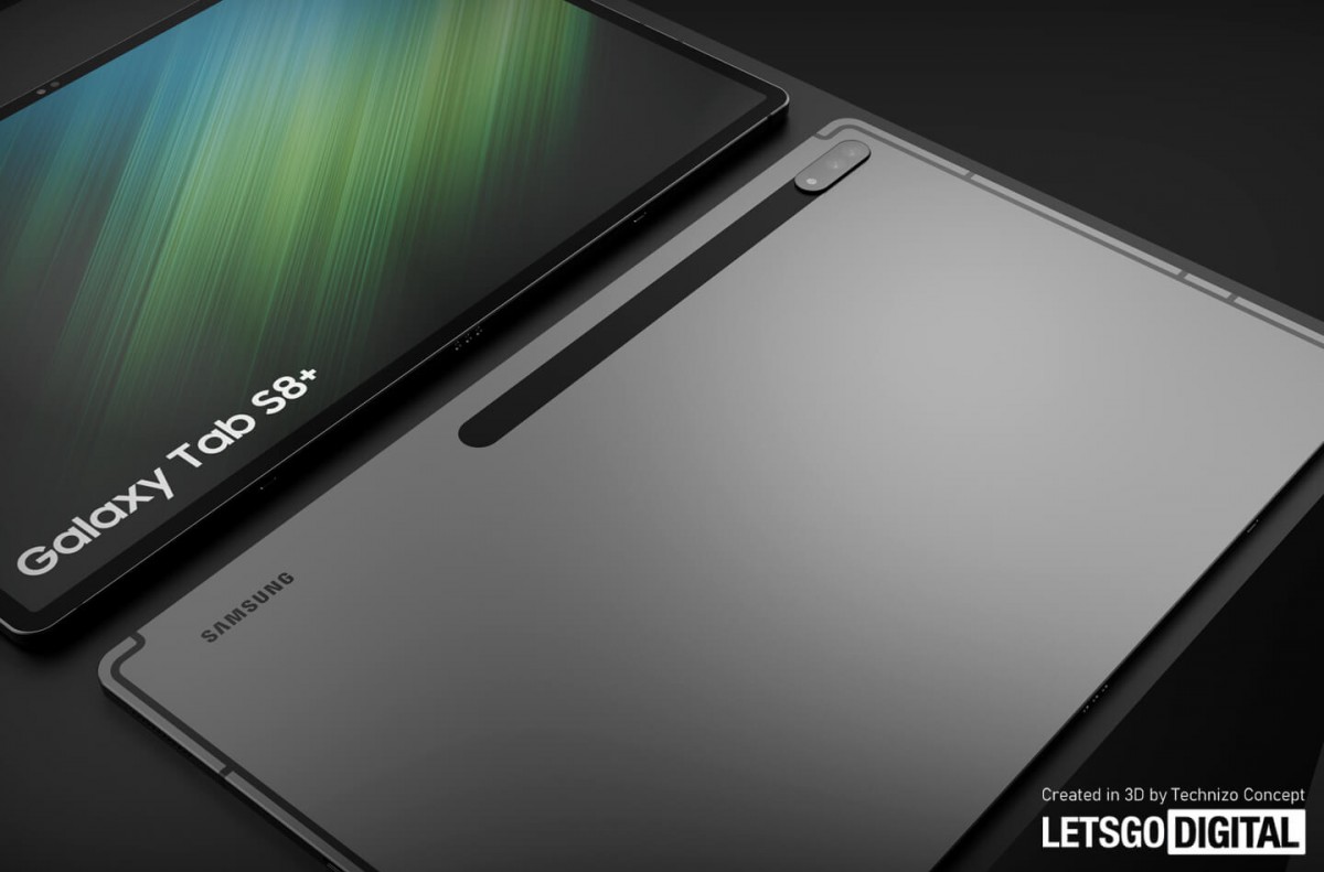 Samsung Galaxy Tab S8+ detailed renders emerge - GSMArena.com news