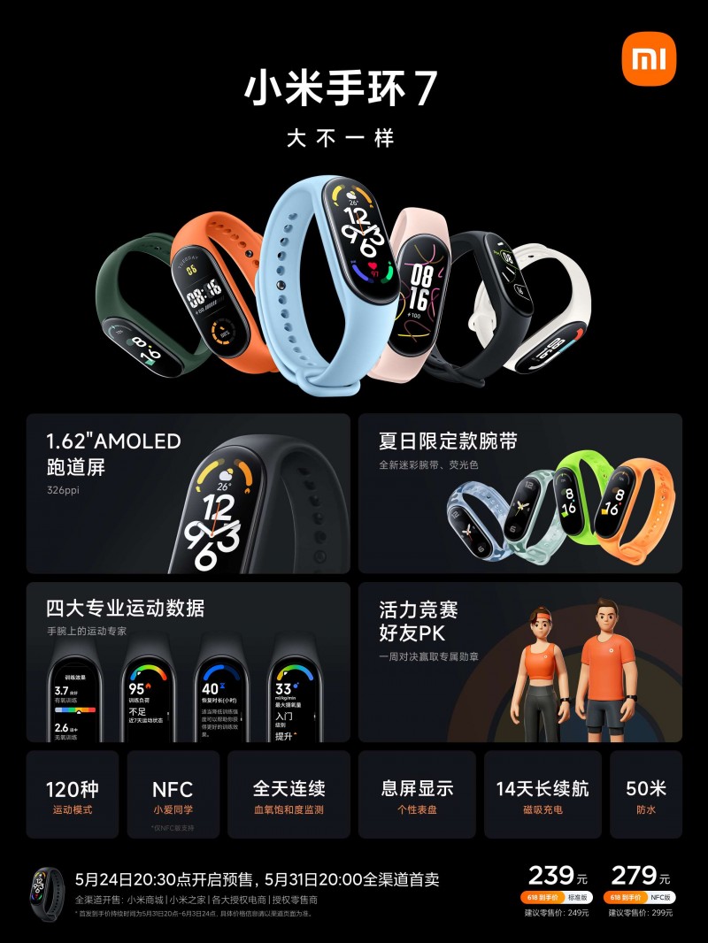 Xiaomi unveils Mi Band 7, Redmi Buds 4 and Redmi Buds 4 Pro