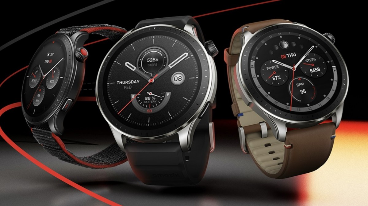 Amazfit GTR 4 and GTS 4 go official with AMOLED screens, fall 