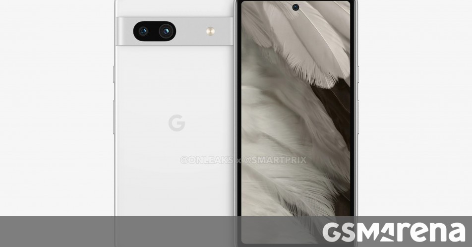 Google Pixel 7a leaked renders showcase a Pixel 7-like design