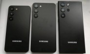 Samsung Galaxy S23, S23+ and S23 Ultra dummies show relative sizes