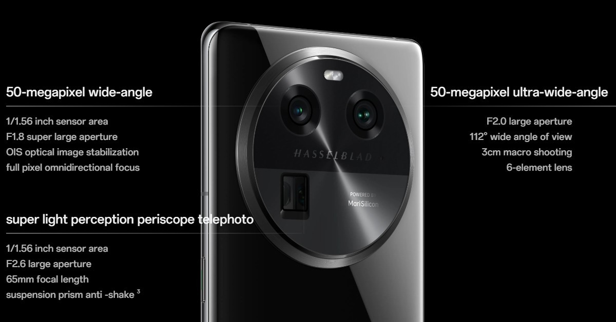 Oppo Find X6 camera setup