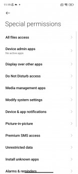 App permissions