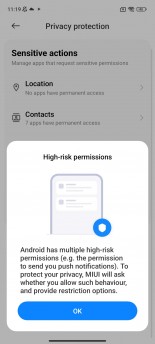 App permissions