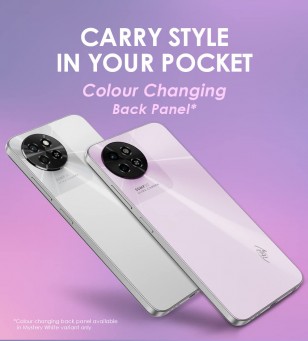 itel S23 design and cameras