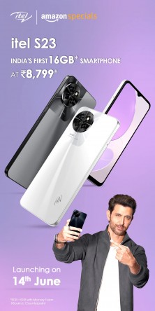 itel S23 launch poster and key specs